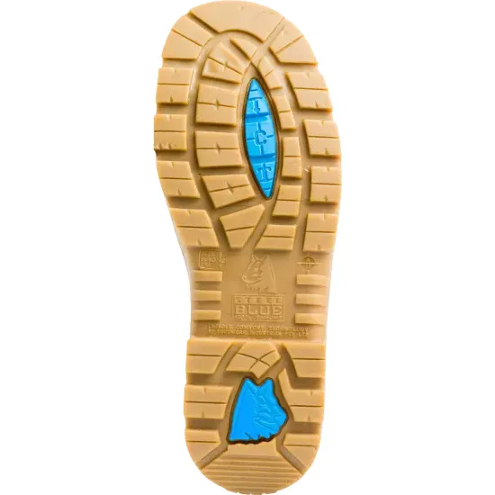 Steel Blue Wheat Southern Cross Zip Sided Lace Up Steel Cap Safety Boot With Scuff Cap (312661) - Image 3